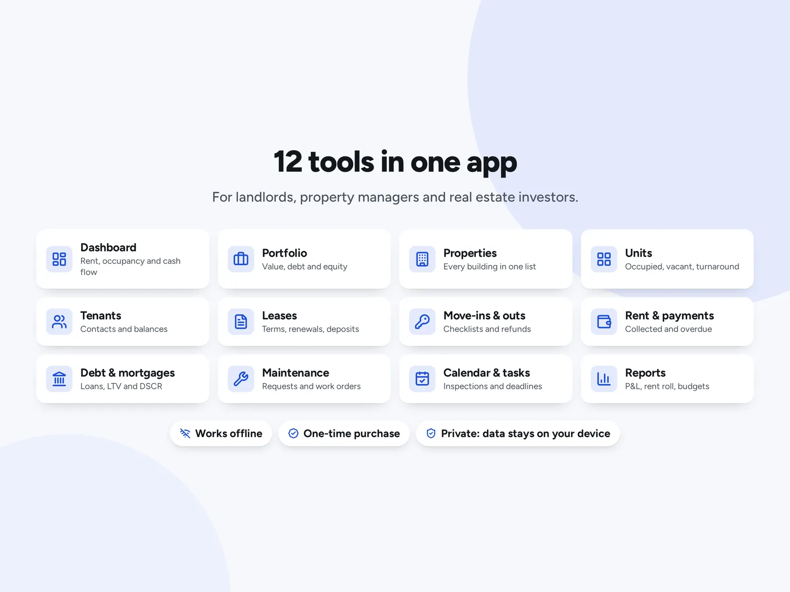 12 tools in one app