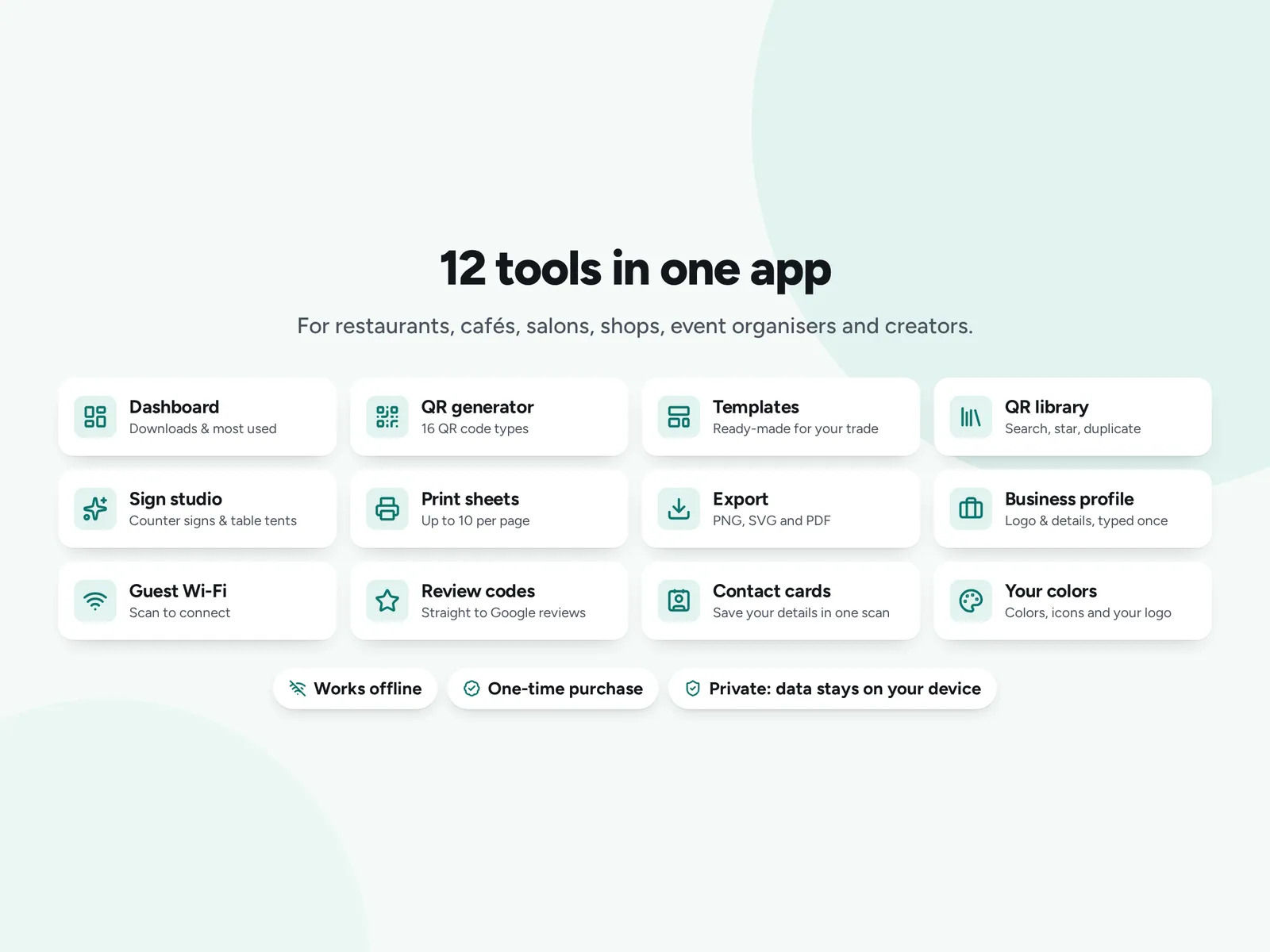 12 tools in one app