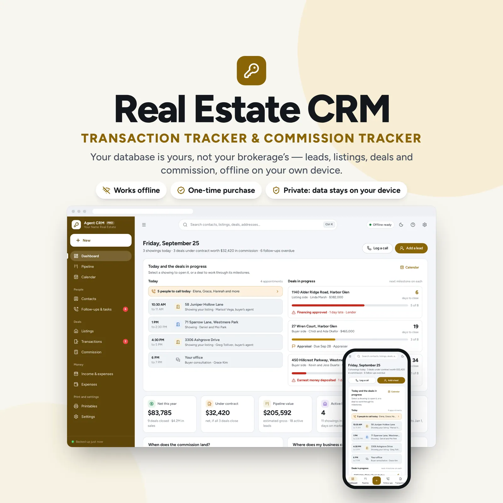 Real Estate Agent CRM: cover