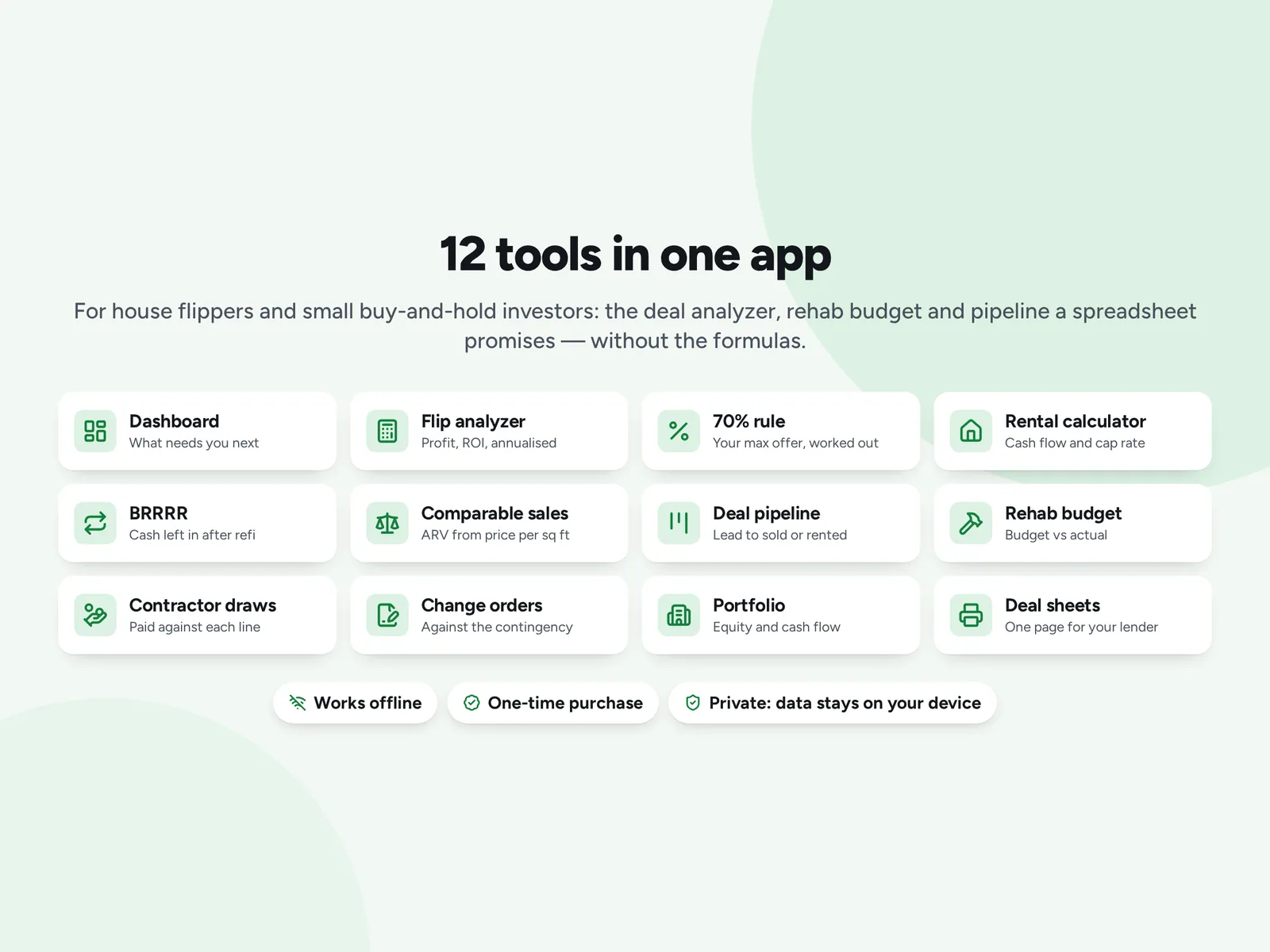 12 tools in one app
