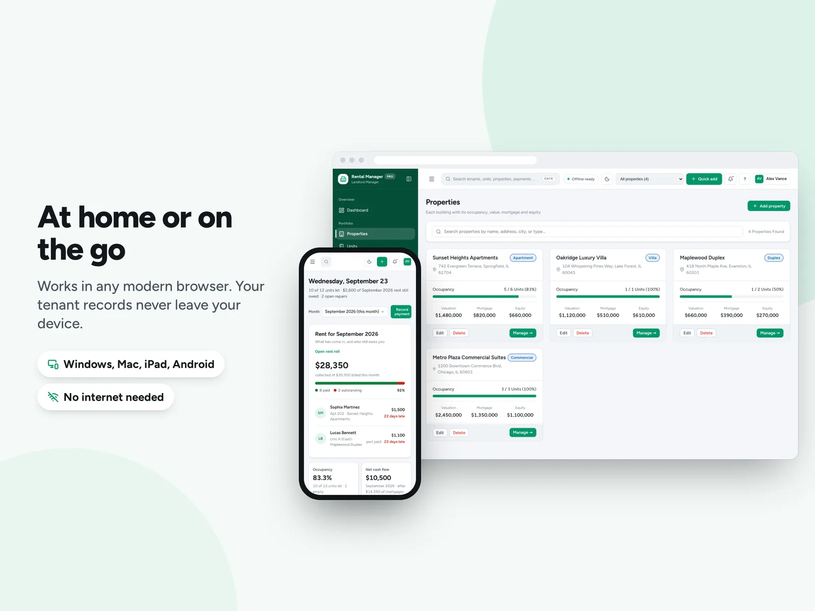 At home or on the go