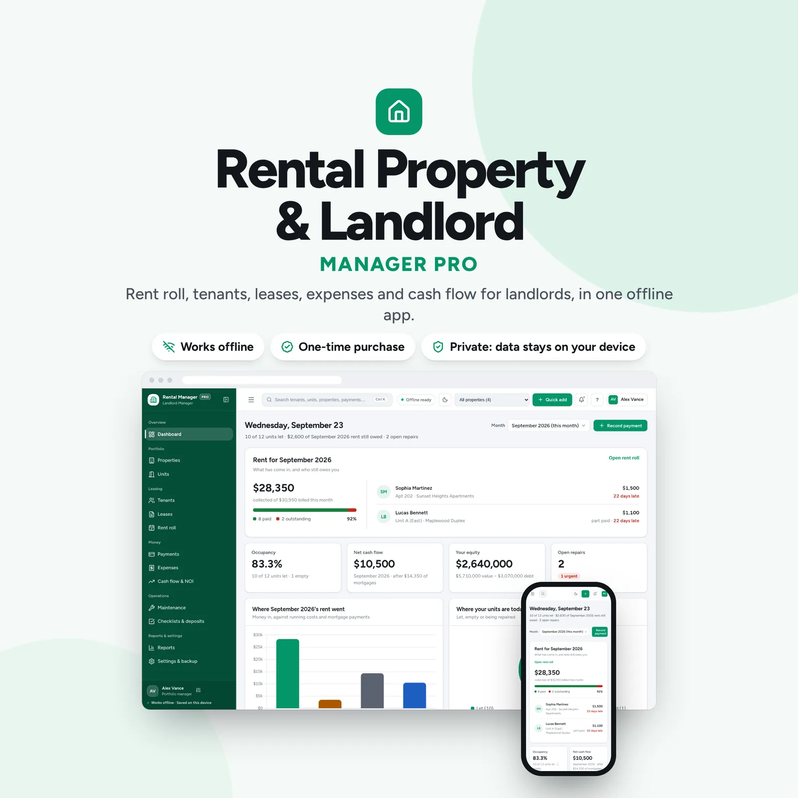 Rental Property & Landlord Manager: cover