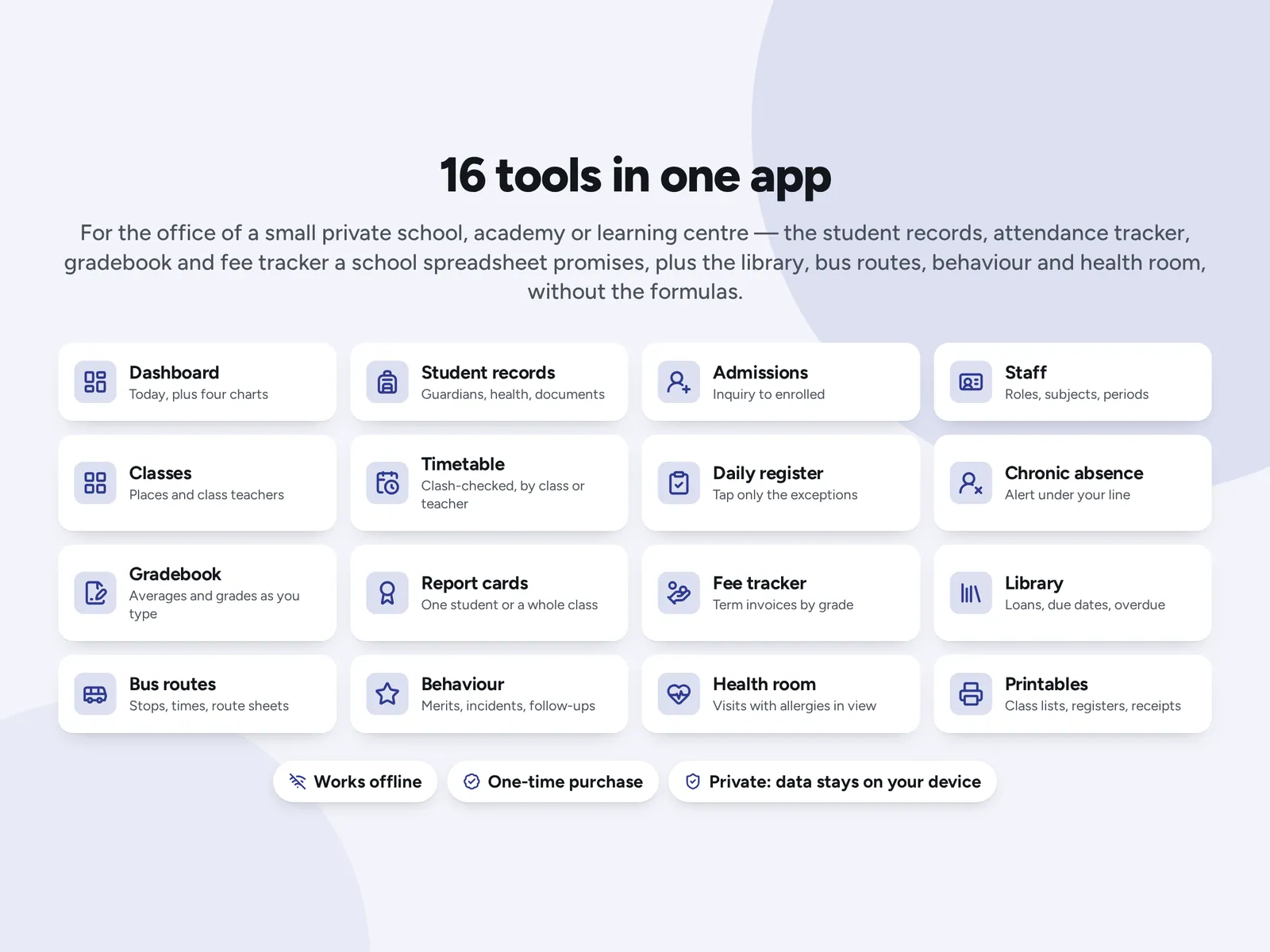 16 tools in one app