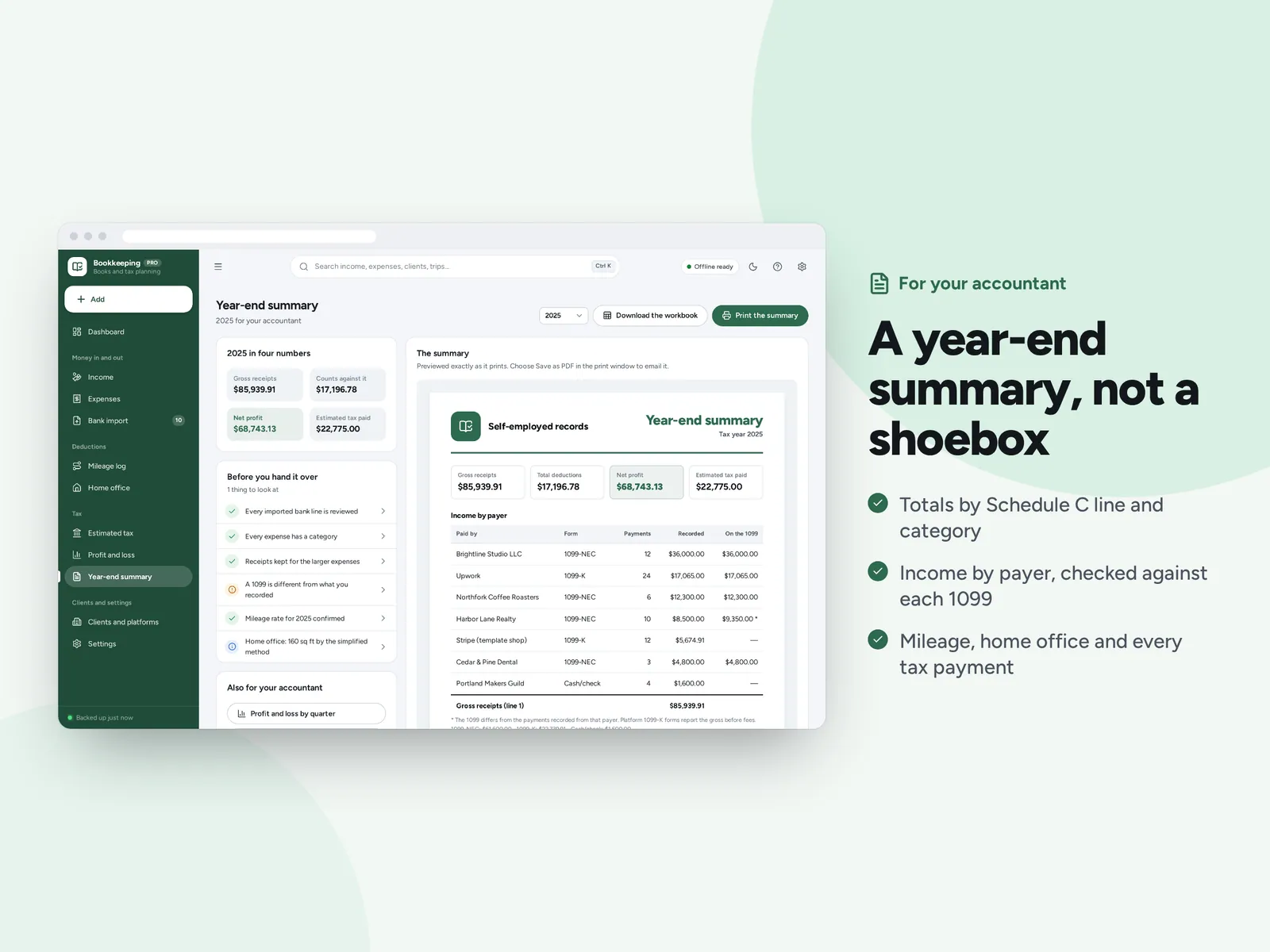 A year-end summary, not a shoebox