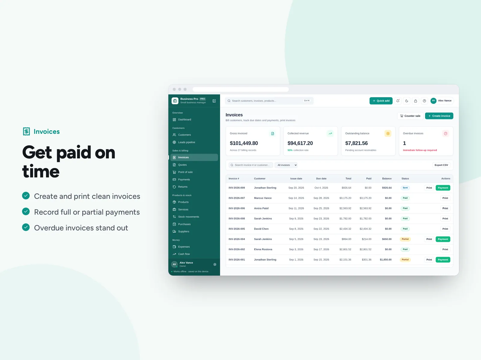 Get paid on time