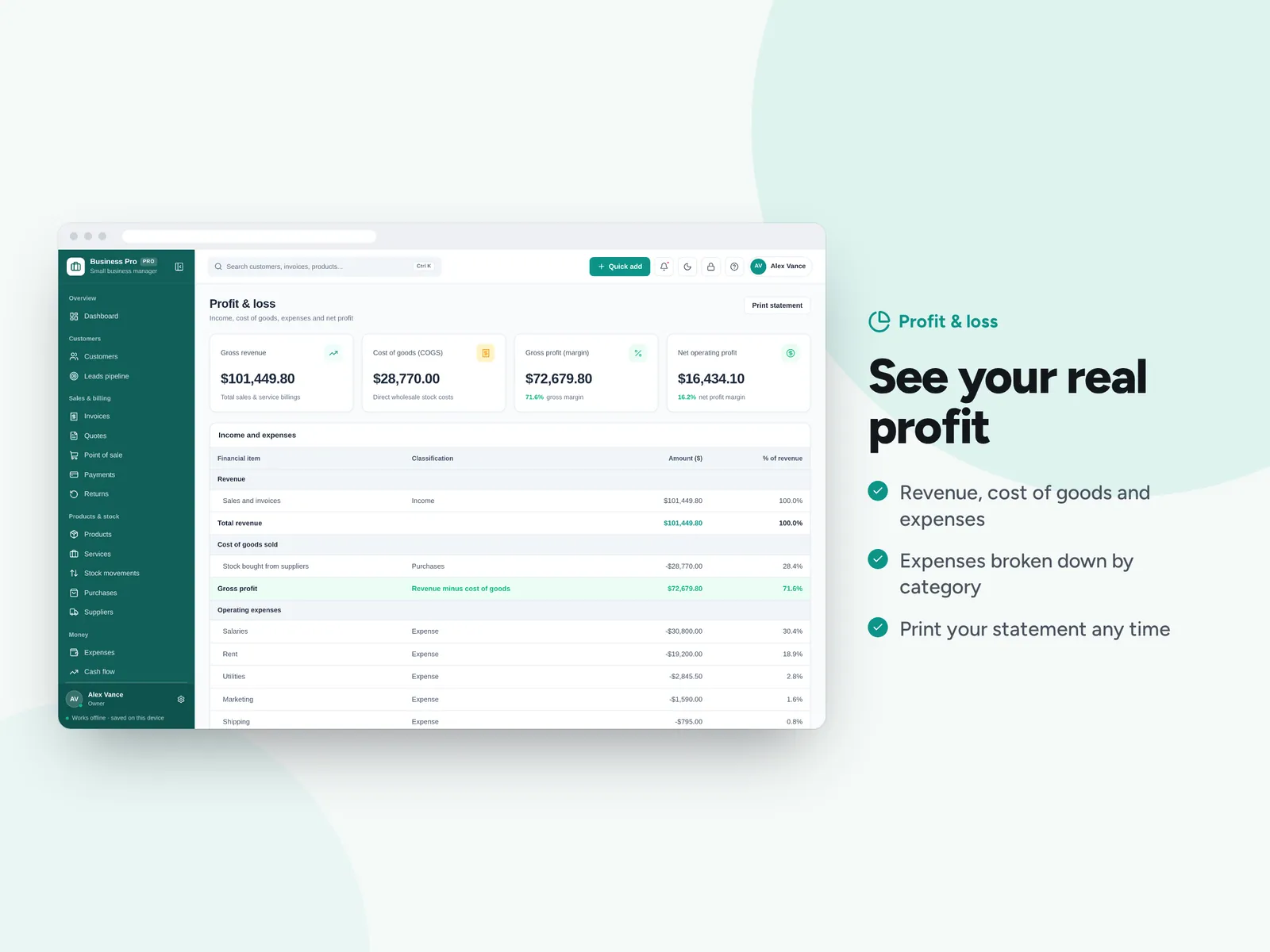 See your real profit