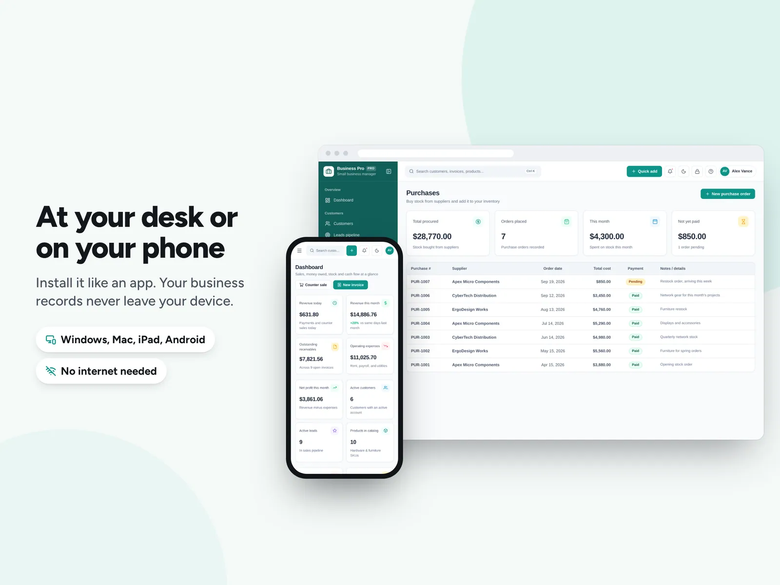 At your desk or on your phone