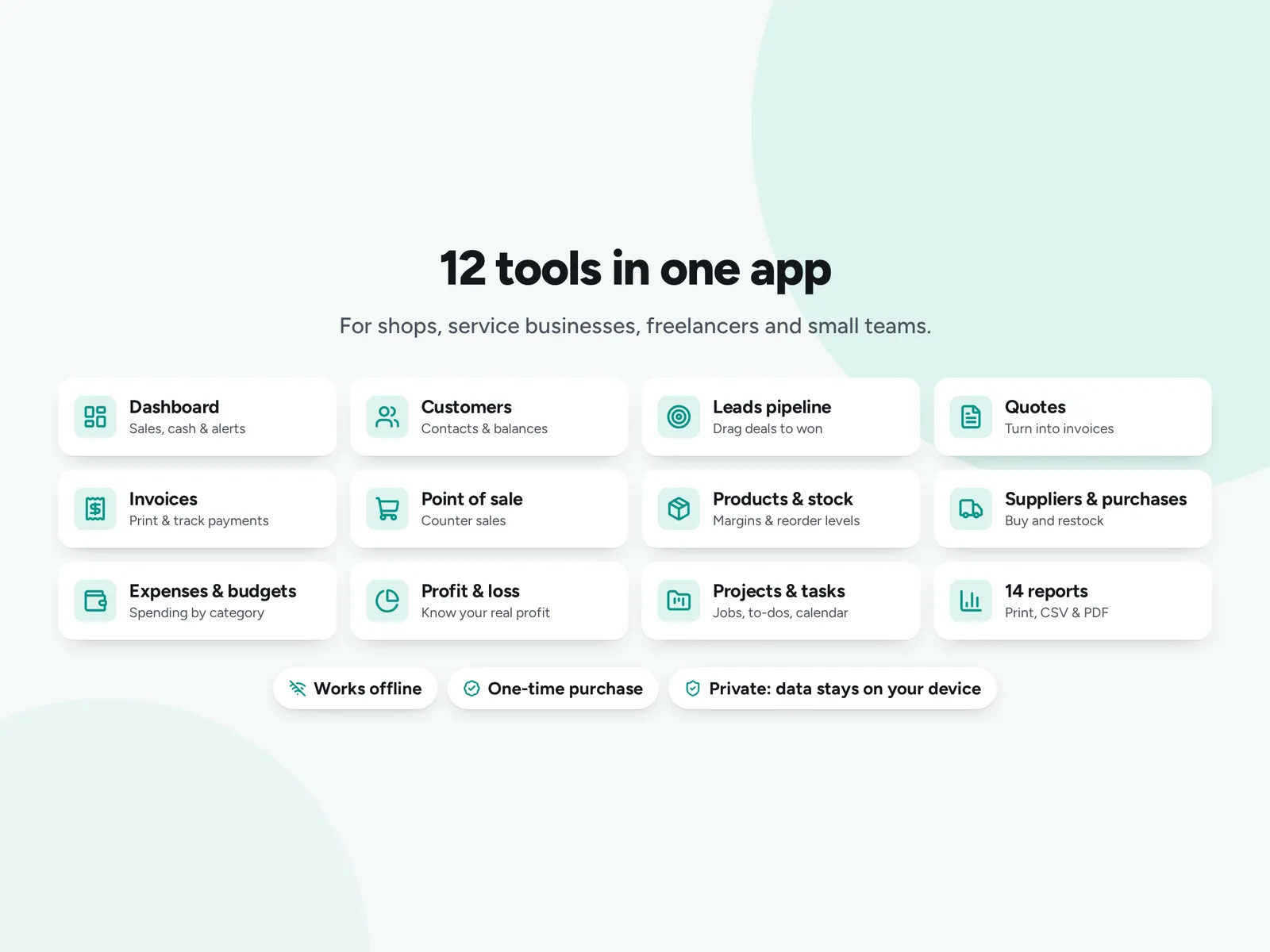 12 tools in one app