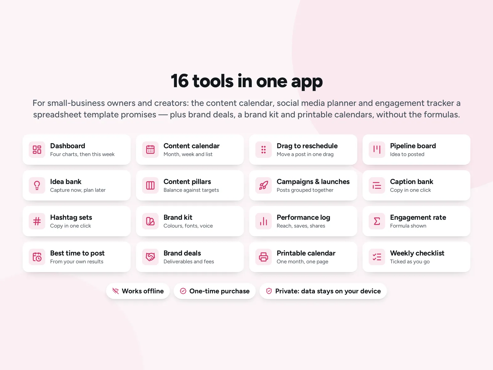 16 tools in one app