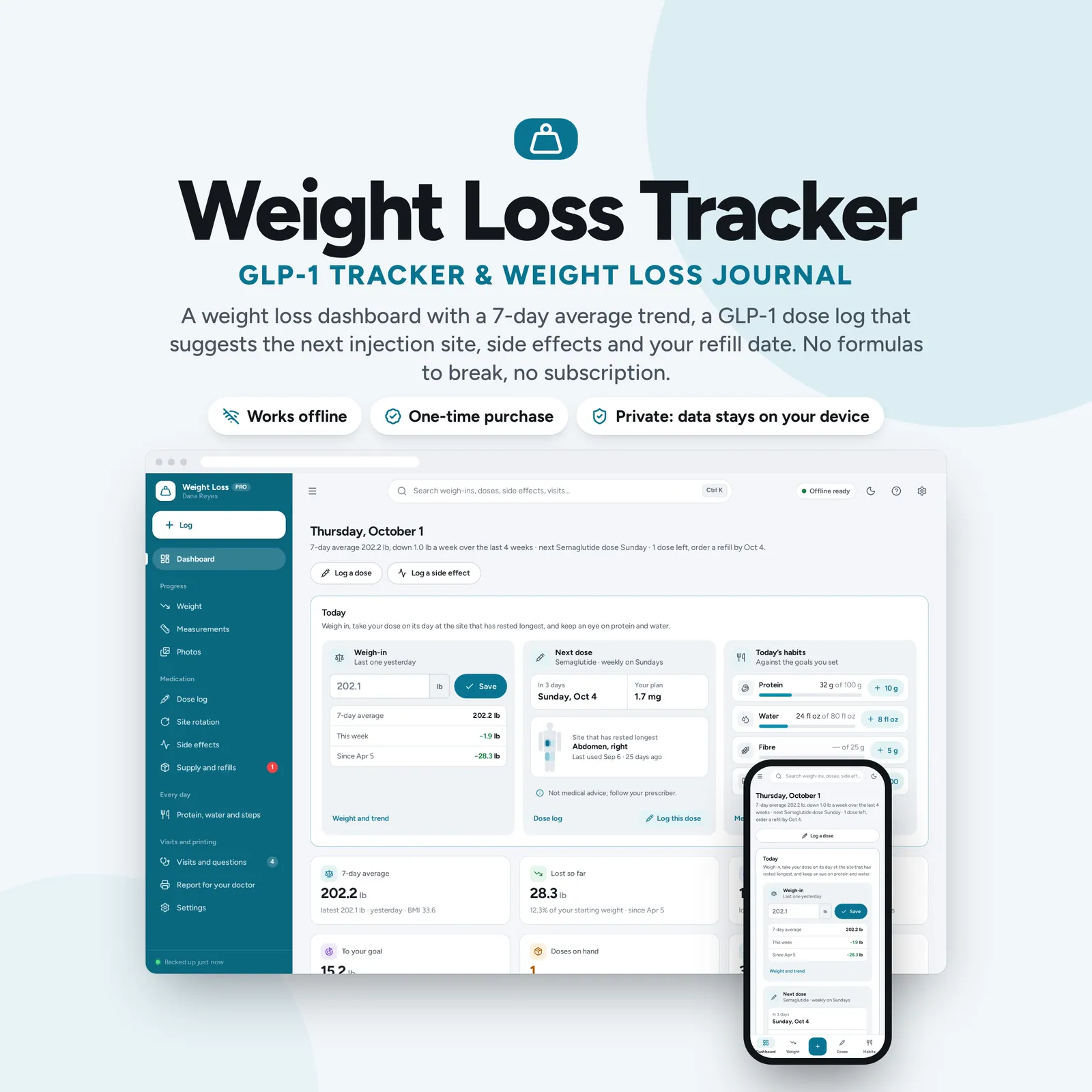 Weight Loss & GLP-1 Tracker: cover