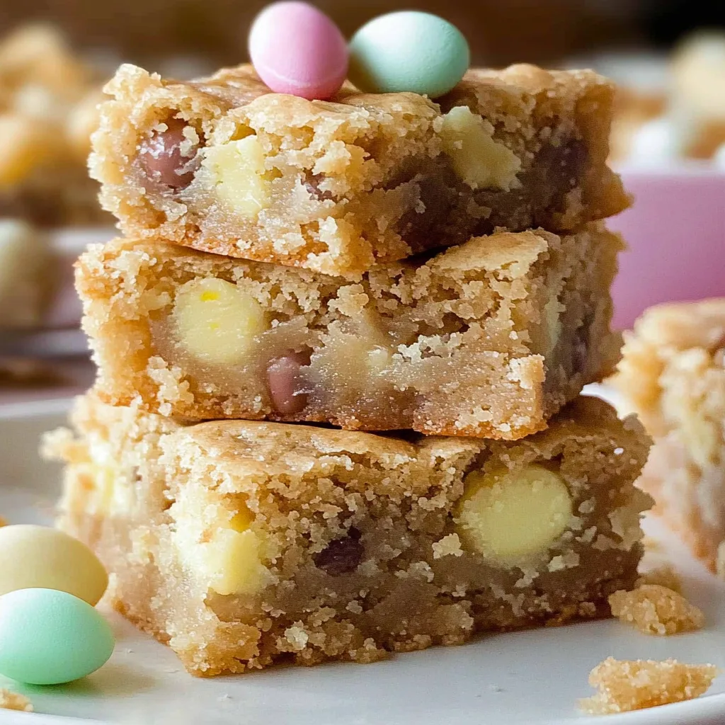 Mini Egg Blondies: Chewy and Irresistibly Sweet Treats