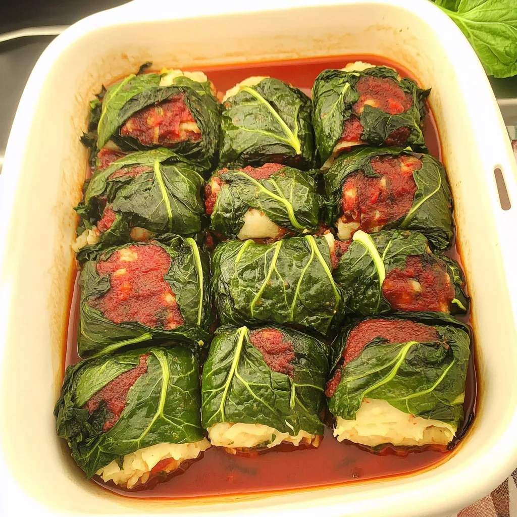 Vegetarian Stuffed Swiss Chard Rolls: Cozy and Flavorful