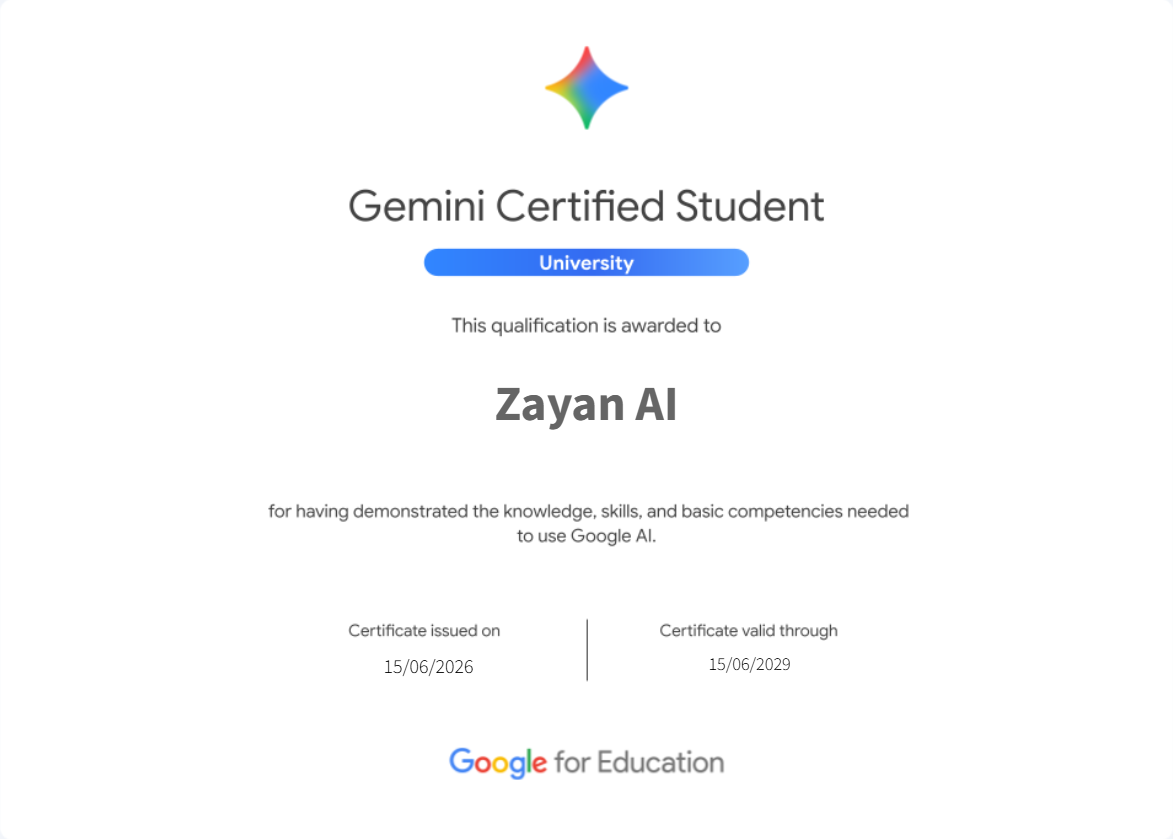 Google Antigravity Official Certificate — WhiteMoon AI