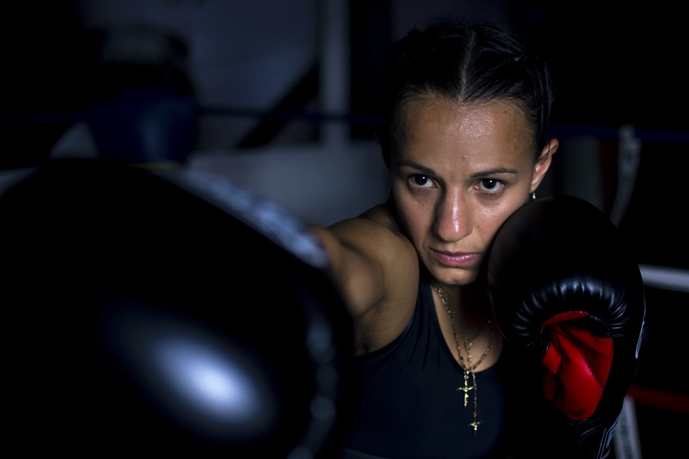María Micheo entrenando como La Imparable