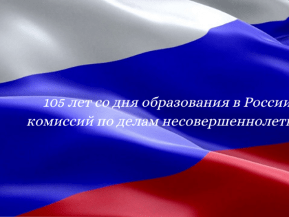 День образования в России комиссий по делам несовершеннолетних и защите их прав