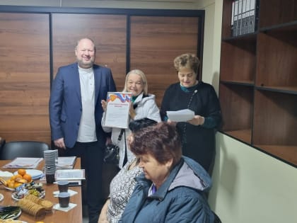 Юрий Немцев в канун новогодних и рождественских праздников встретился с председателями и активом Советов ТОС «Весёлое» и «Блиново» и активистами добровольческих движений «Масксети 