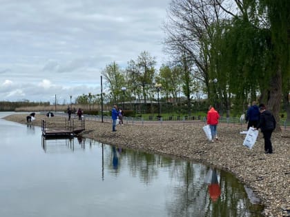 Жители Динского района приняли участие во Всероссийском субботнике