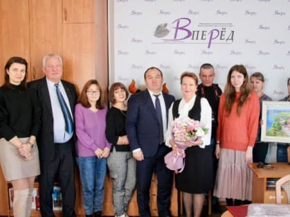 Глава Кущёвского района поздравил коллектив редакции газеты «Вперед» с профессиональным праздником