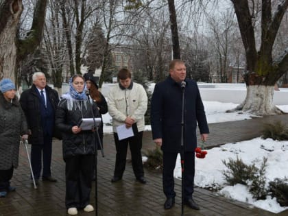 В станице Динской прошел митинг, посвященный Дню вывода советских войск из республики Афганистан