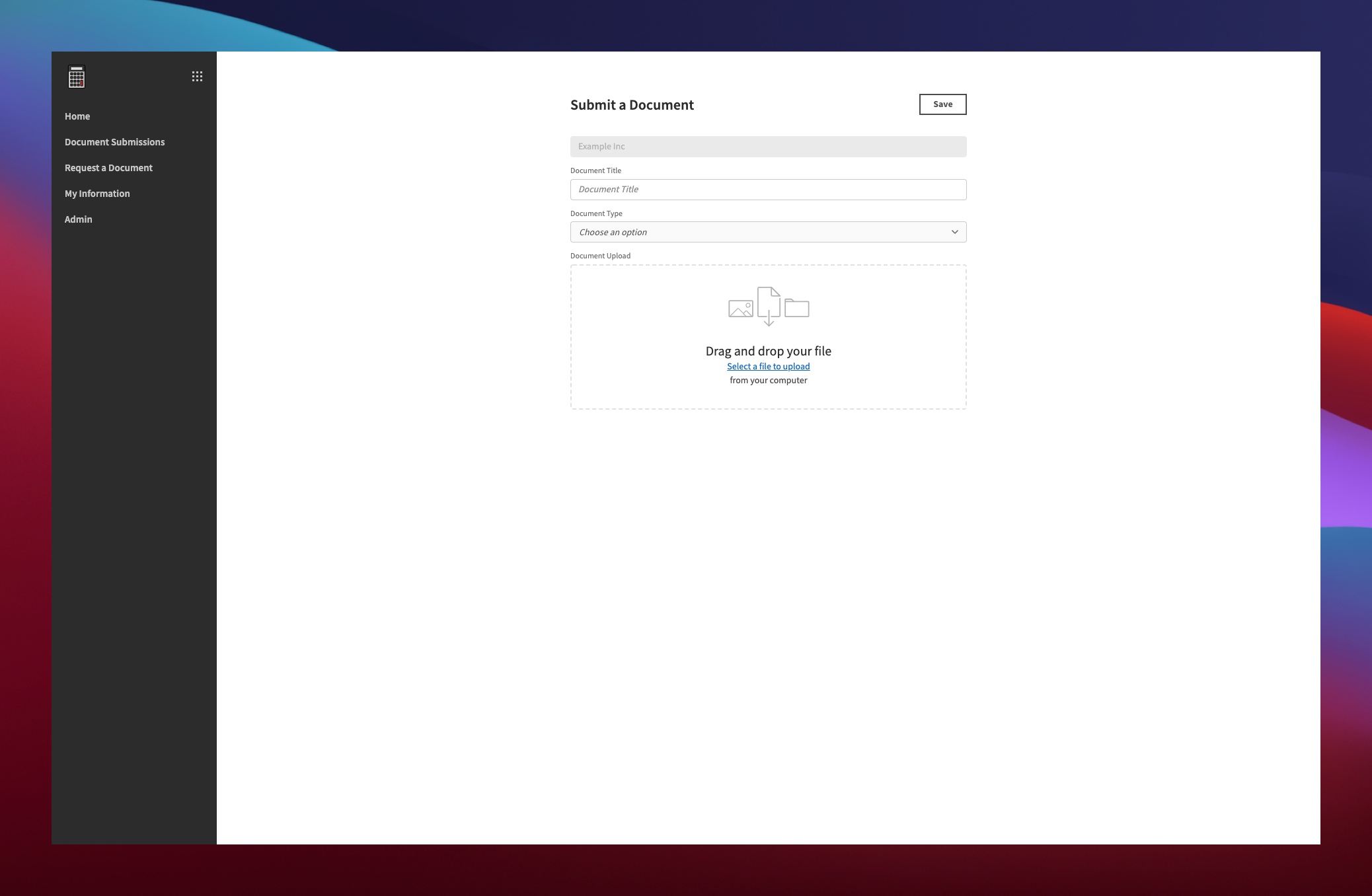 Document Upload UI