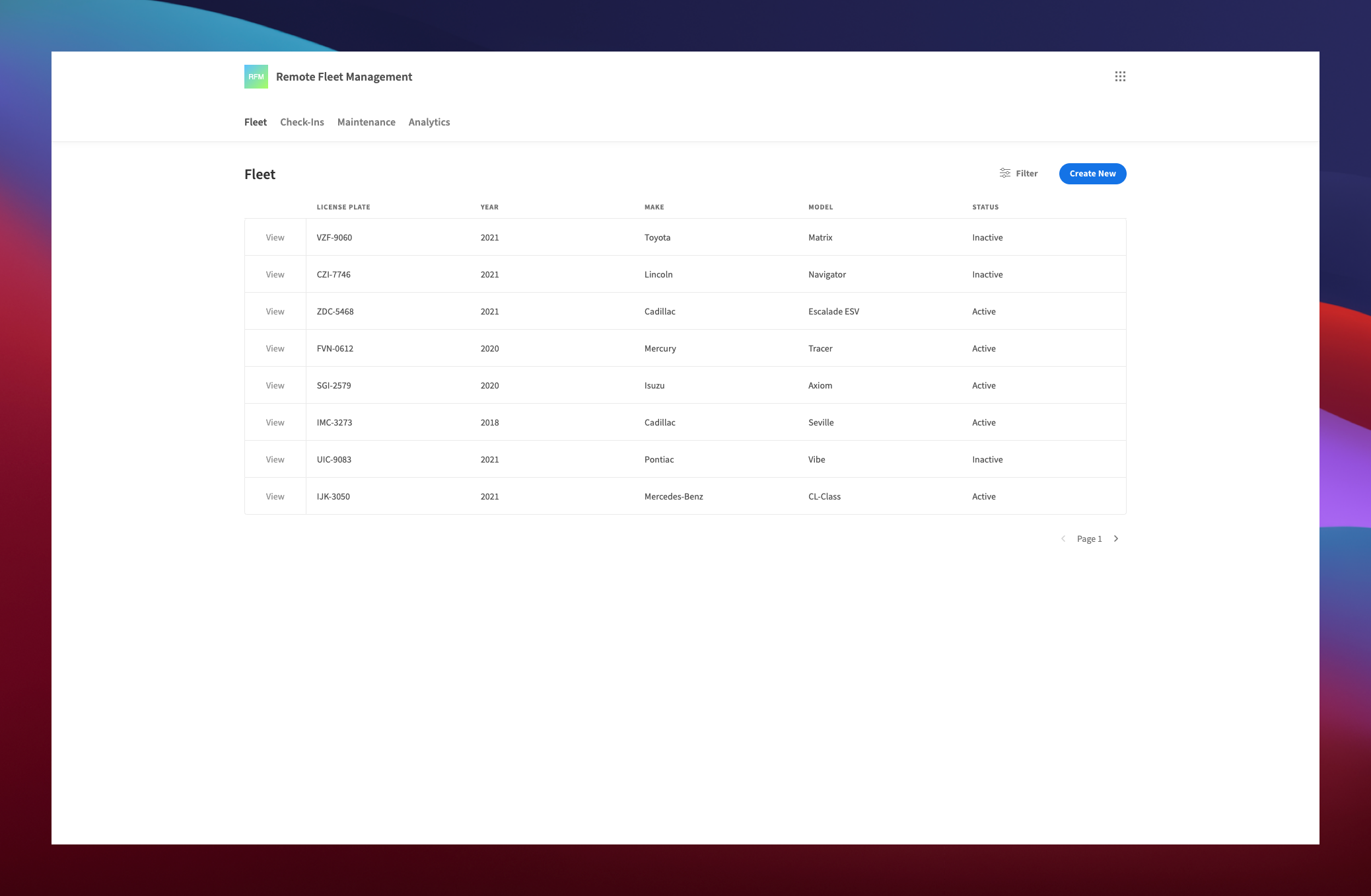 Remote Fleet Management System