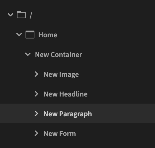 Form components