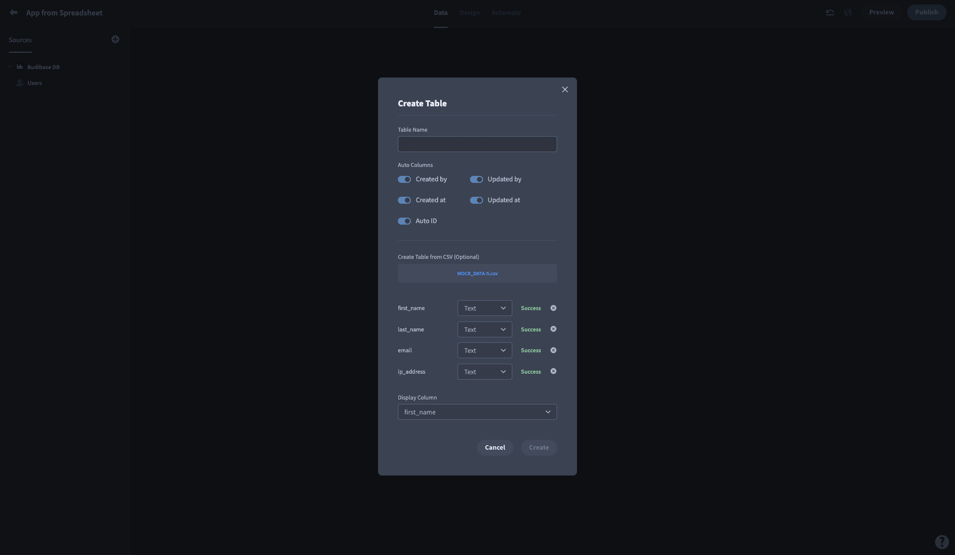 Import CSV