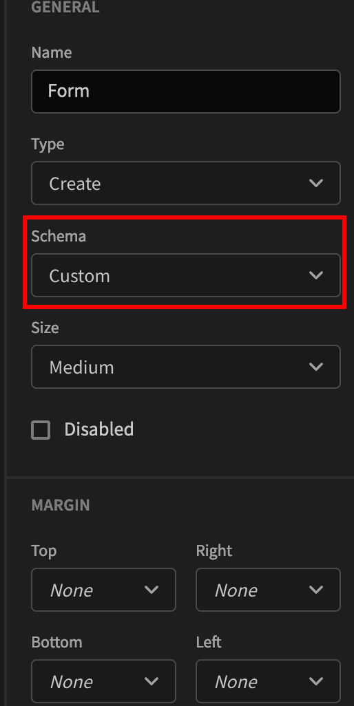 Form Schema