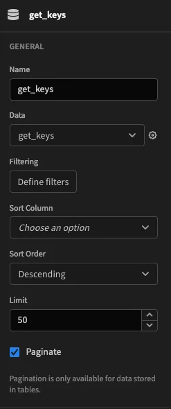 get_key component