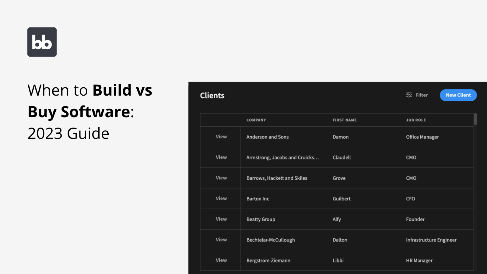 When to Build vs Buy Software: 2024 Guide
