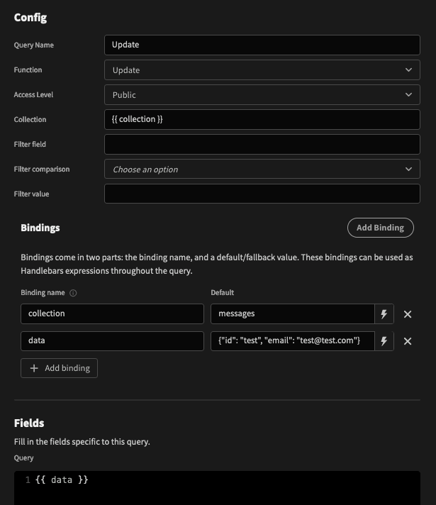 Configure data source