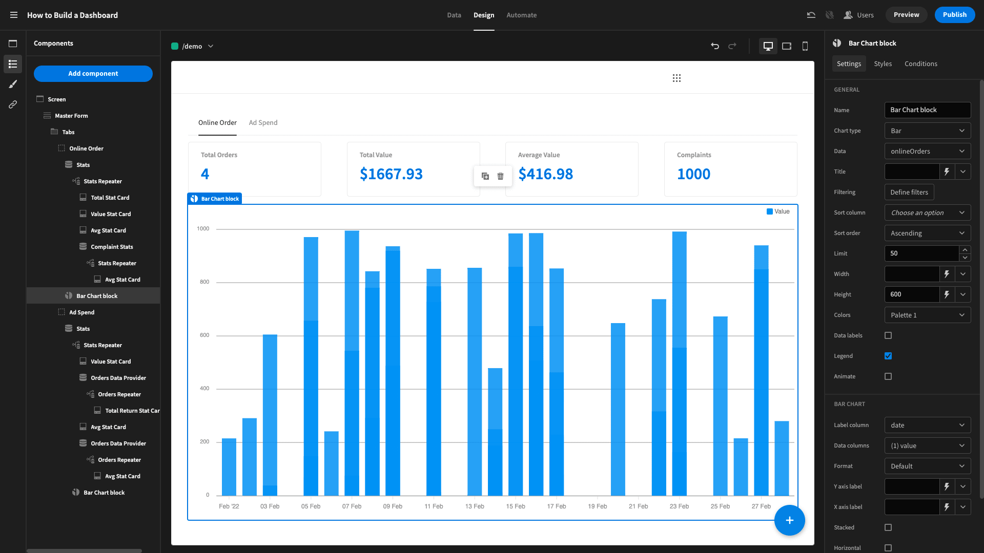 Dashboard UI