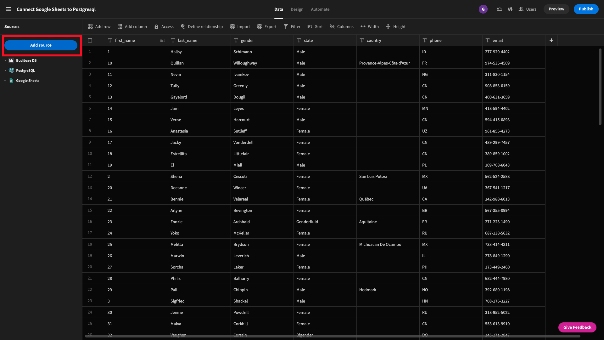 Connect Postgres