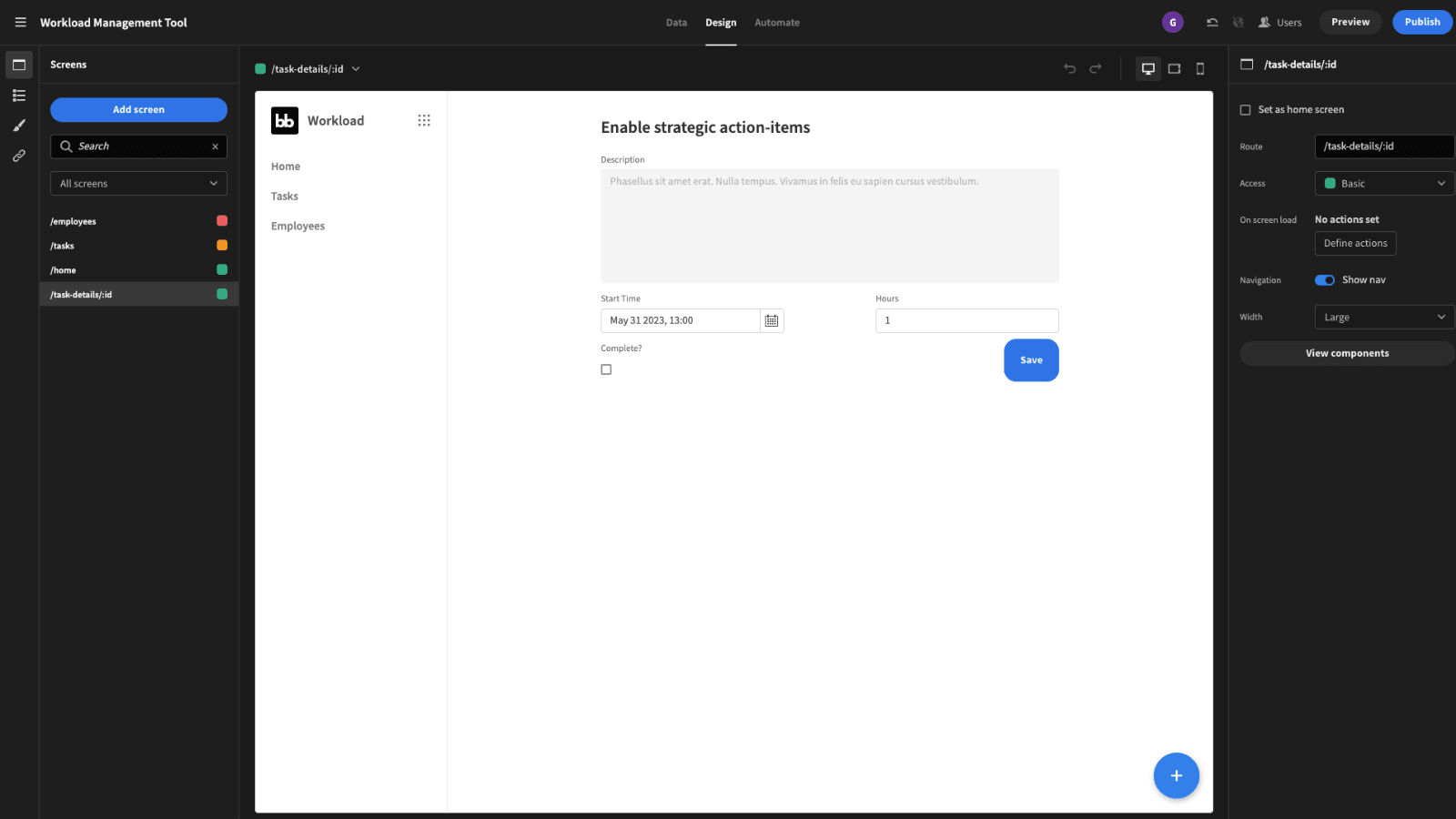 Budibase for Project Management Automation