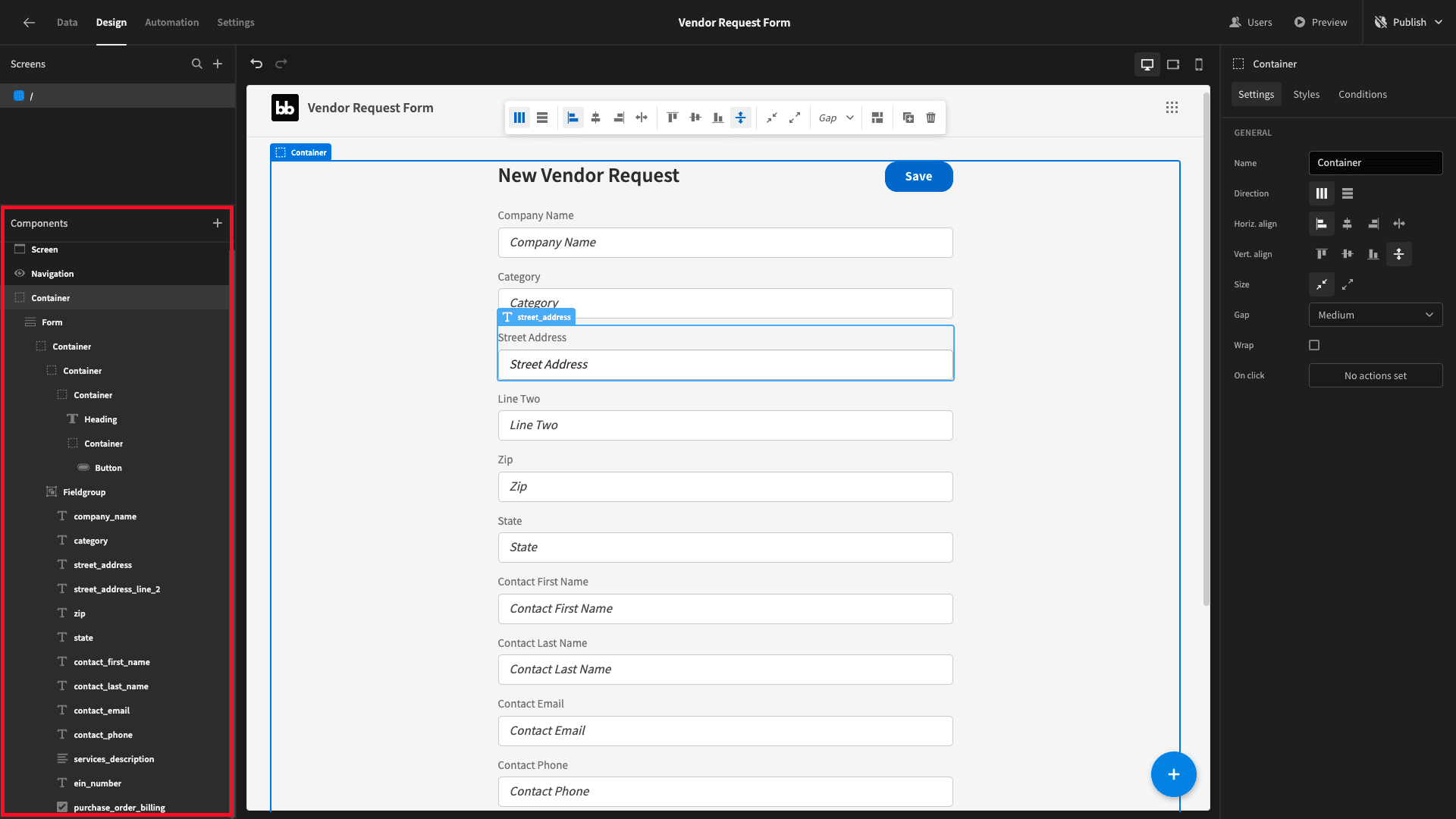 Component Tree