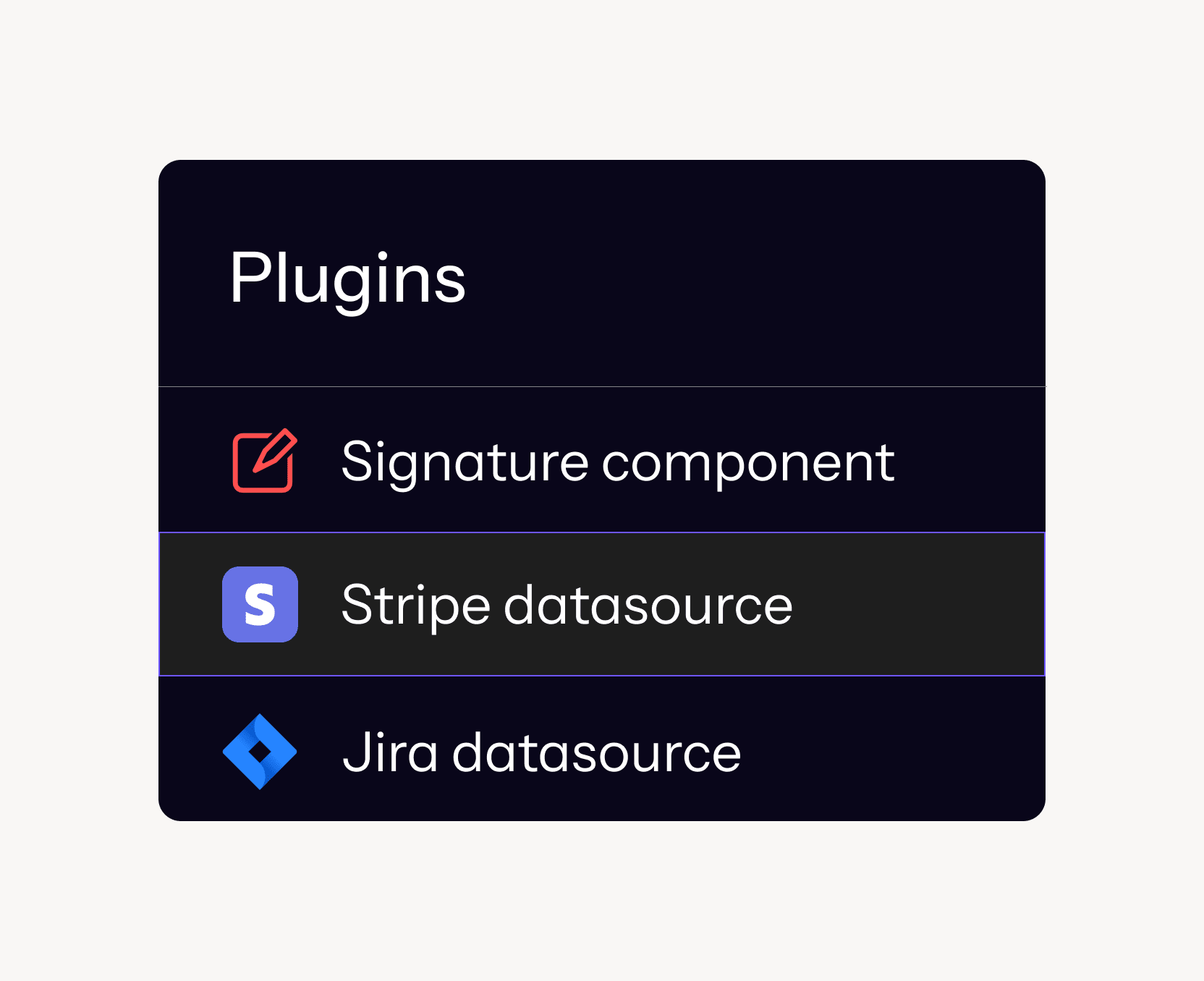 plugins interface