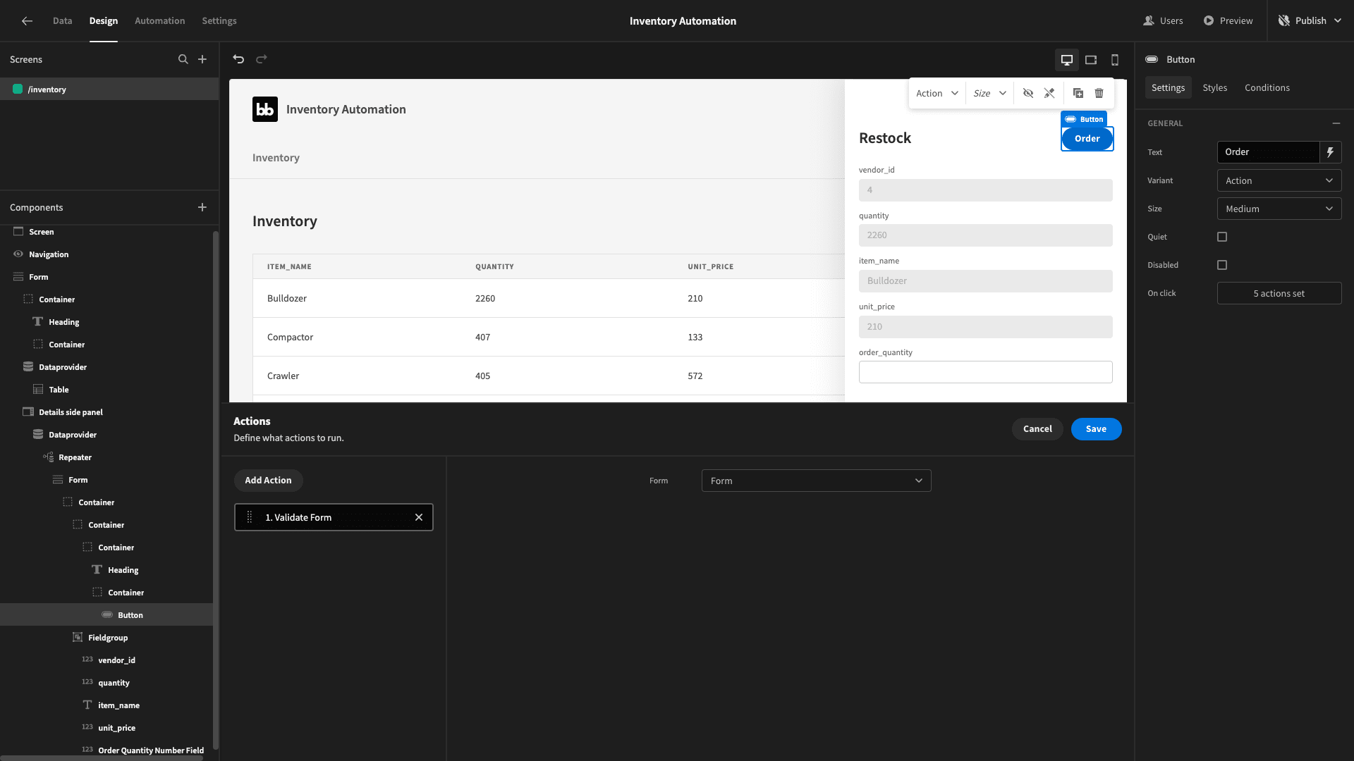 Inventory automation