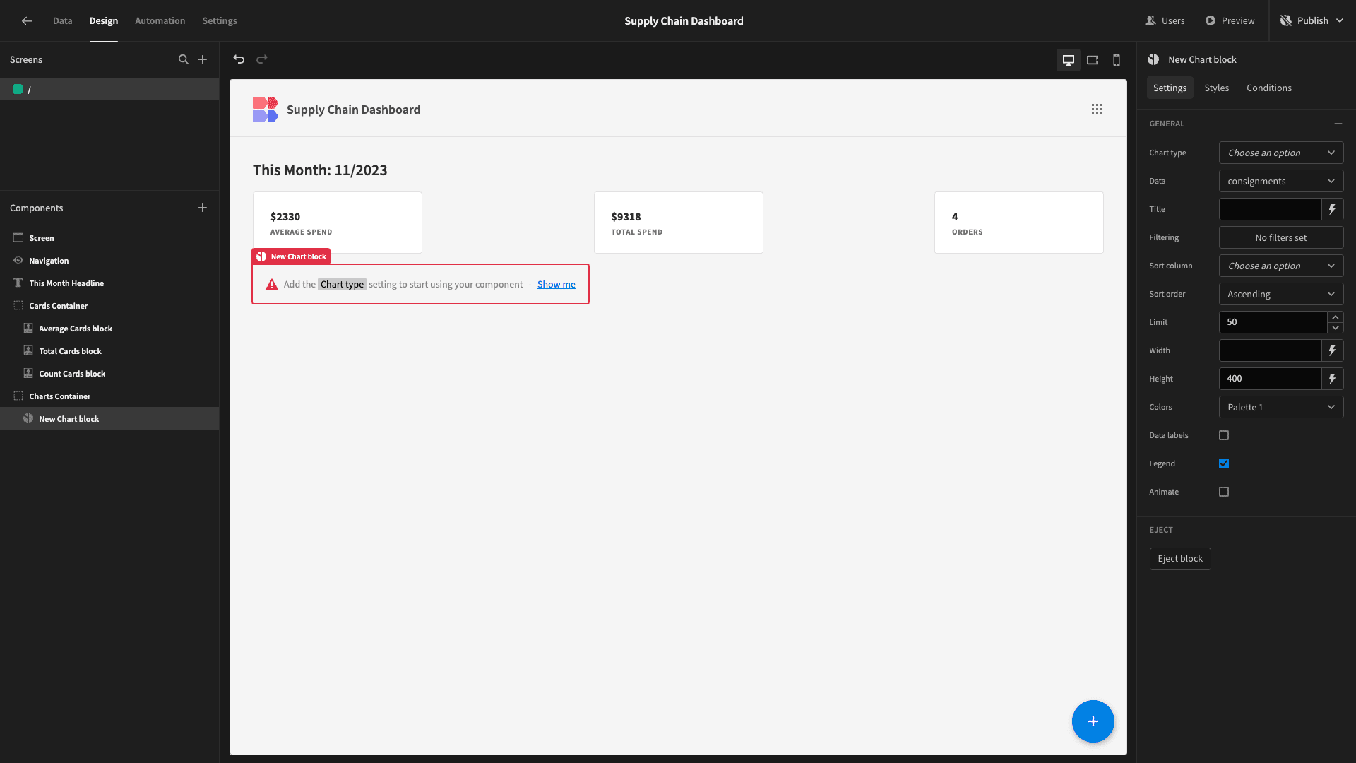 Supply Chain Dashboard