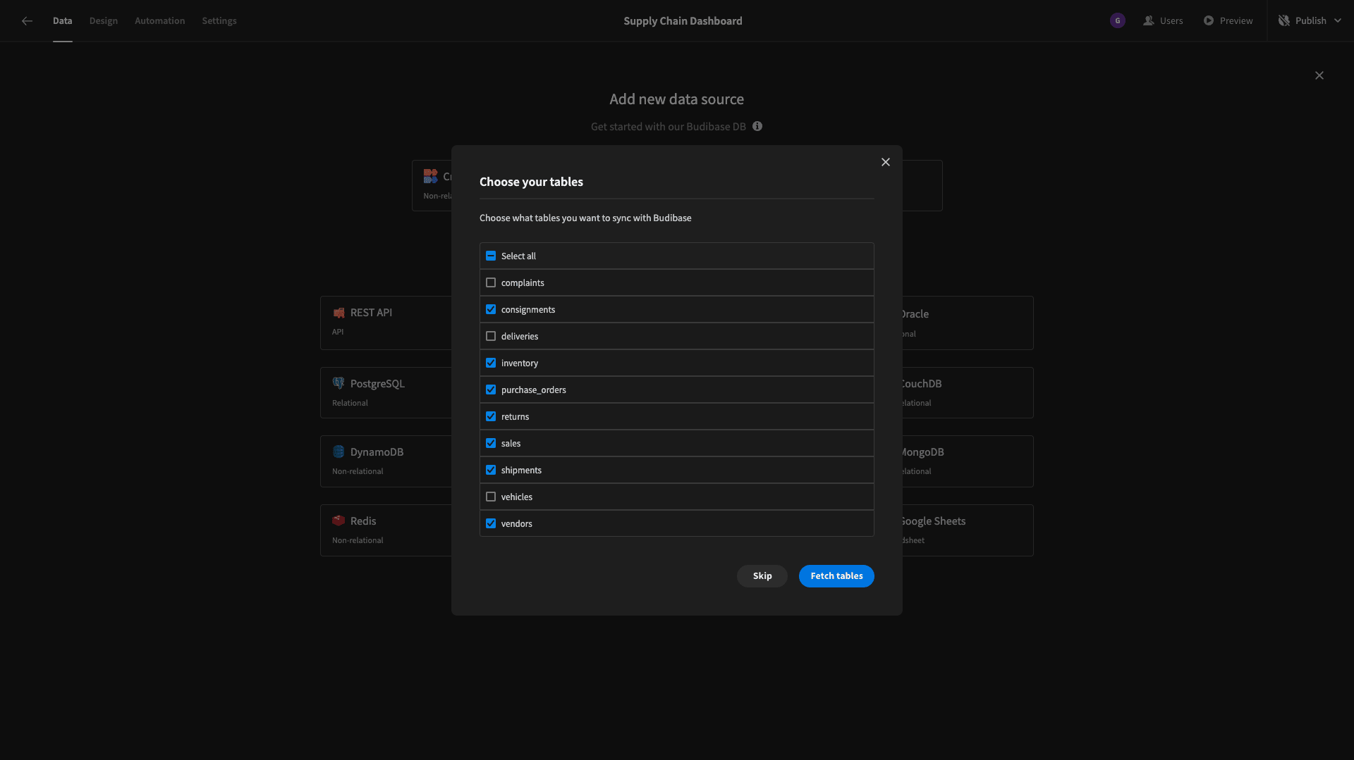 Supply Chain Dashboard