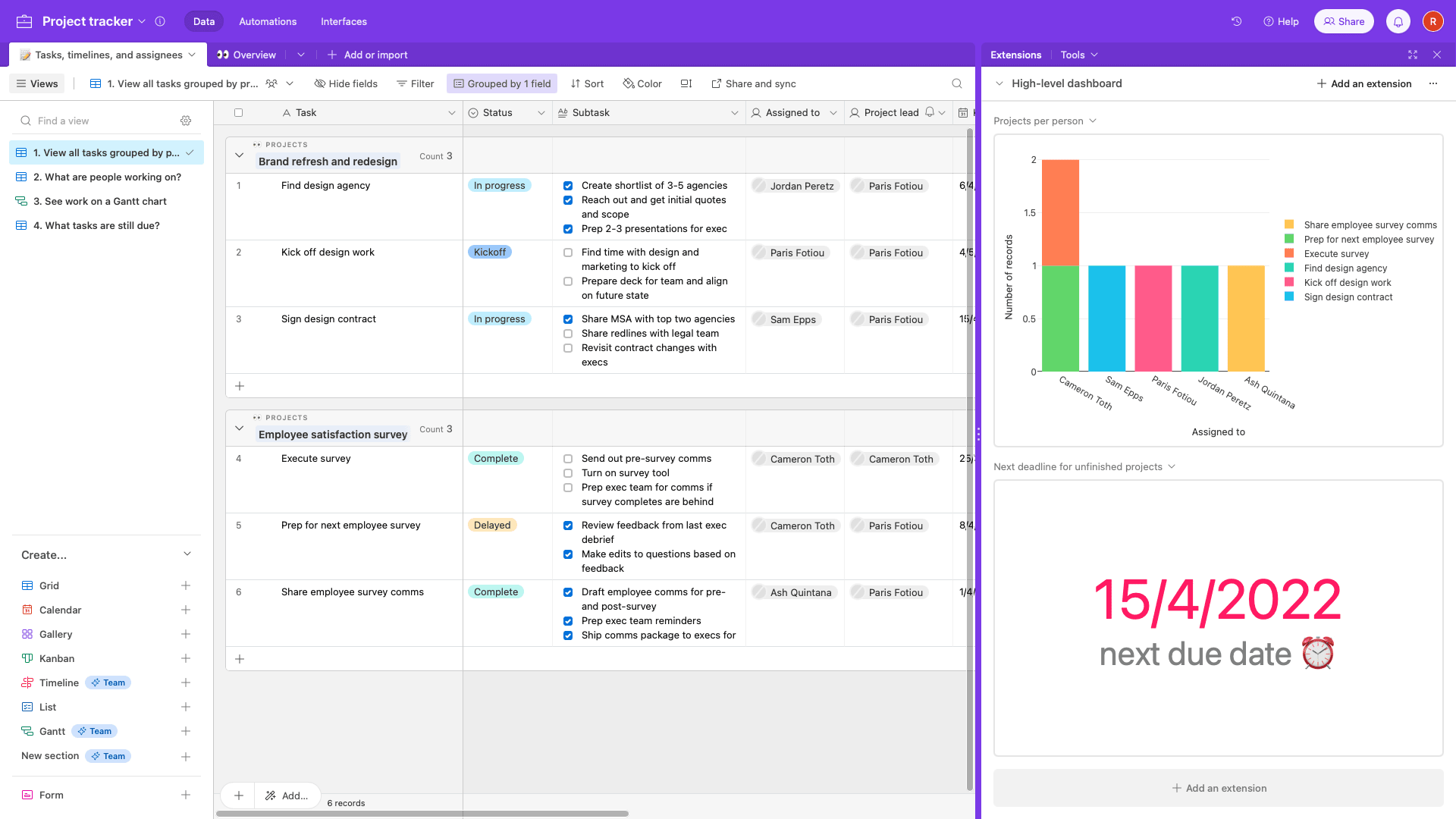 Airtable UI