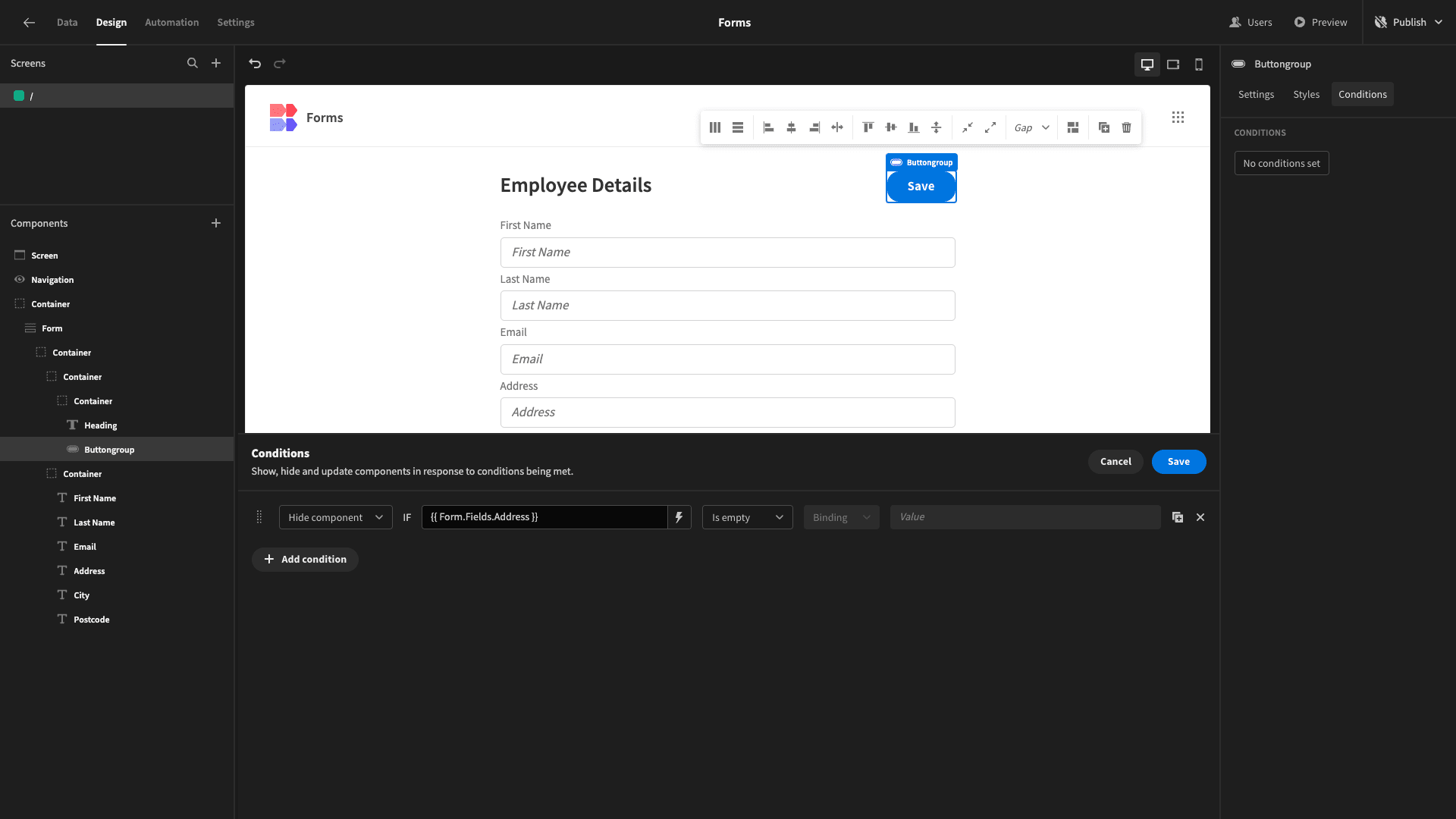 Form UI Design