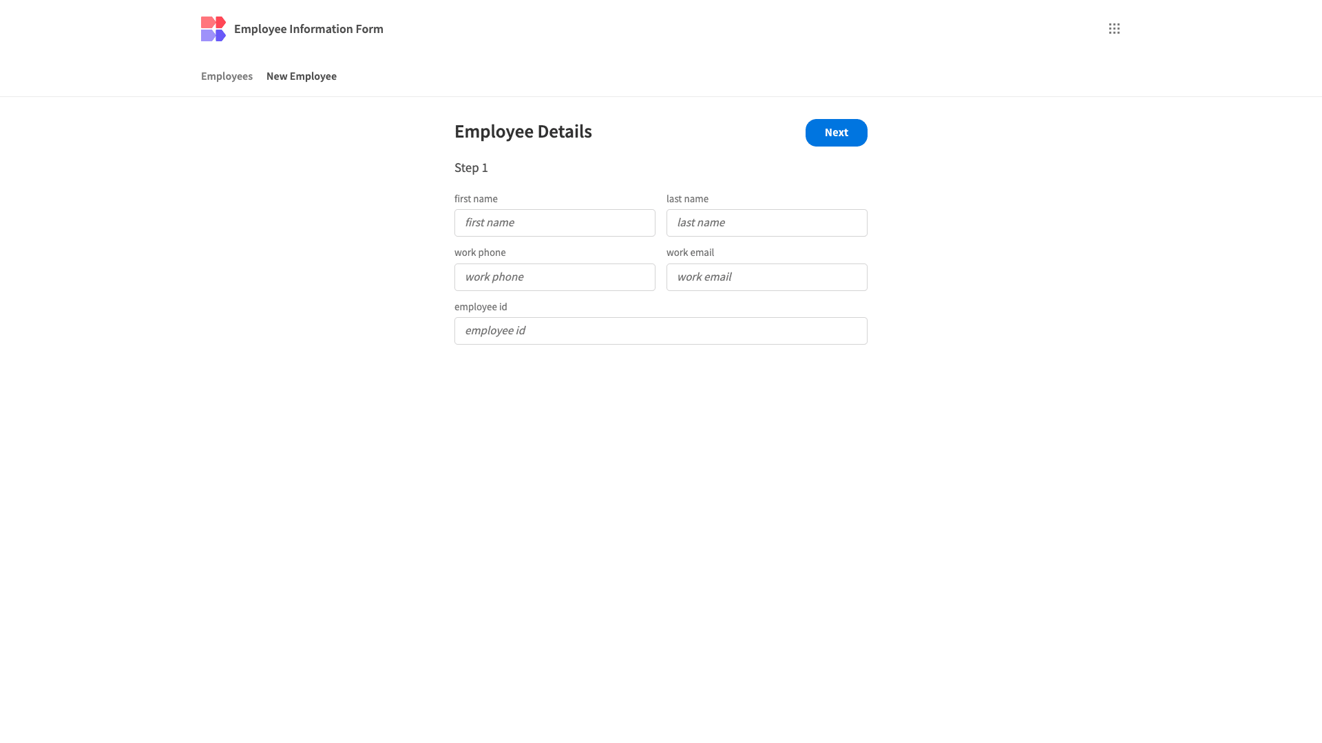 Employee Information Form