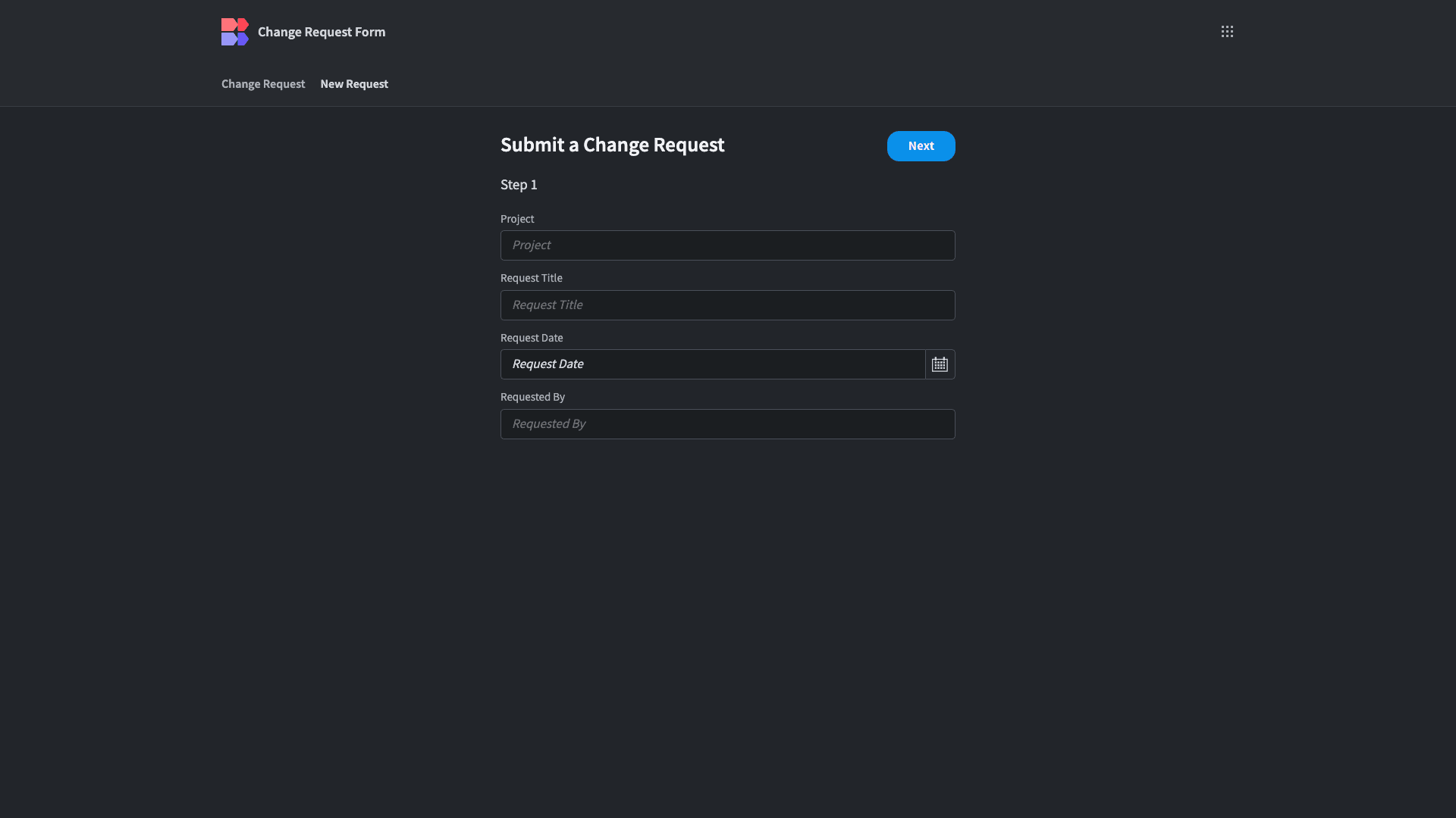 Change Request Form