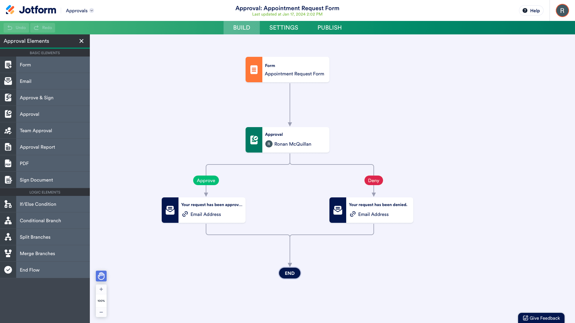 JotForm automations