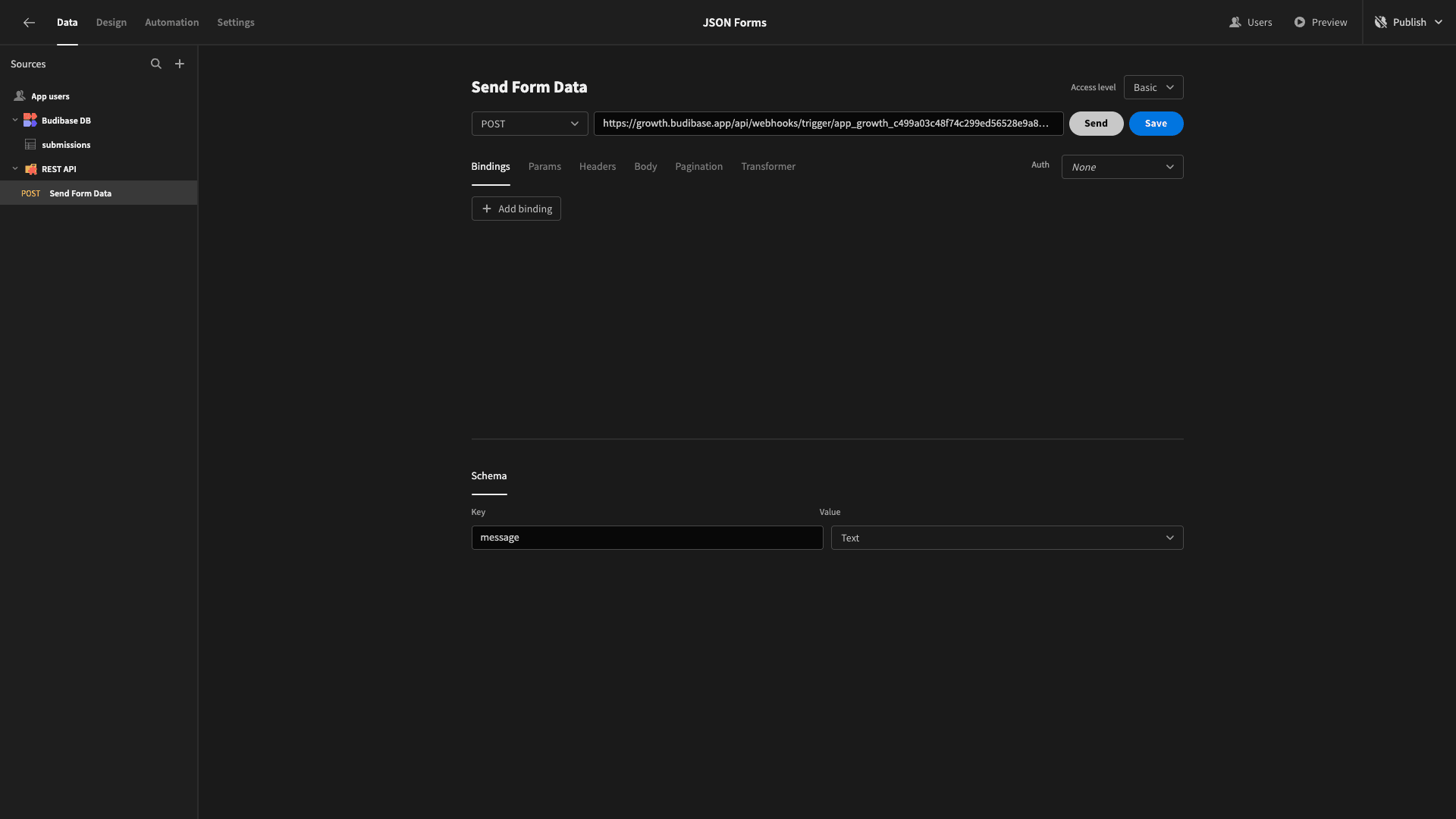 Form Data to JSON