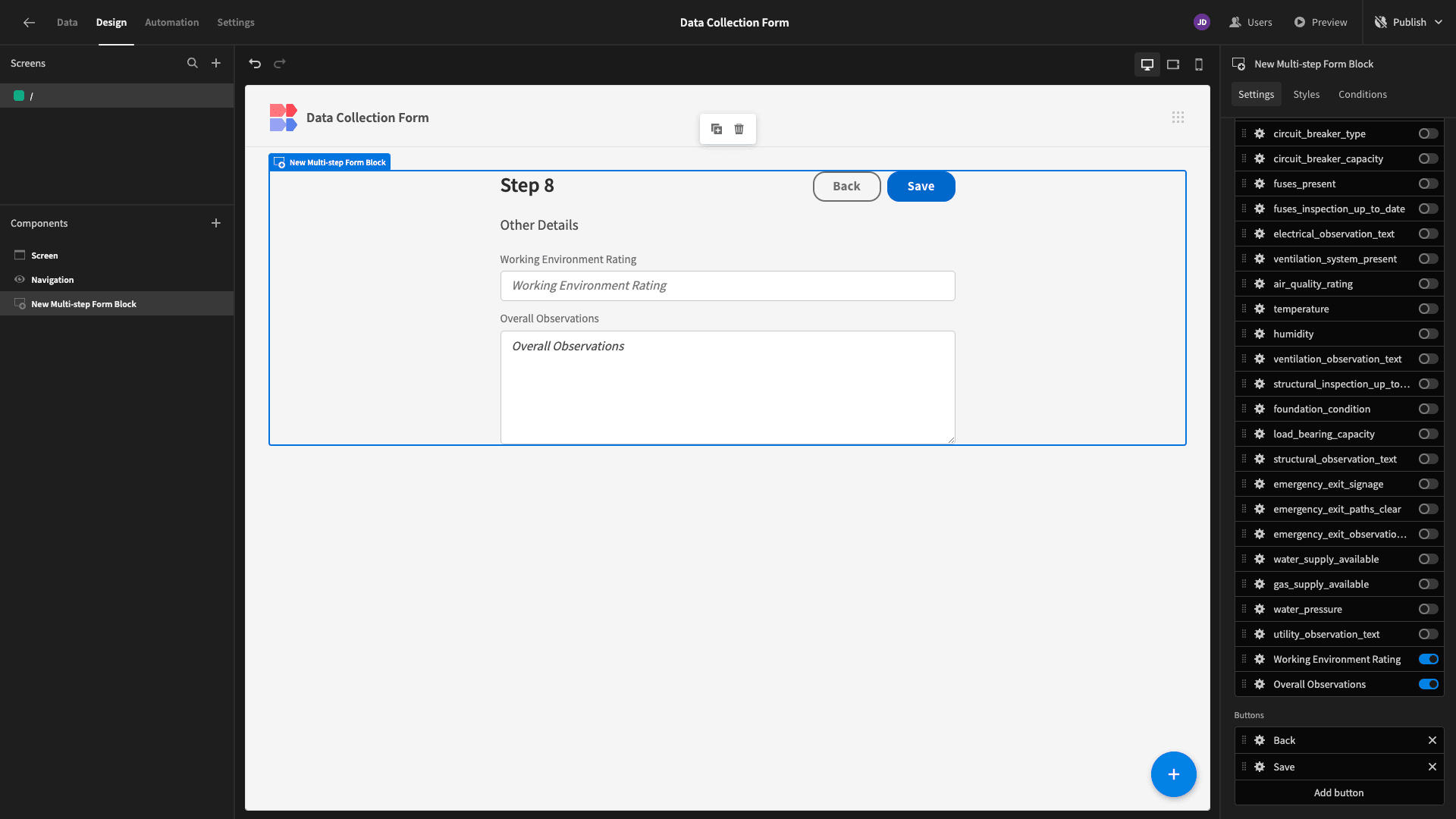 Data Collection Form