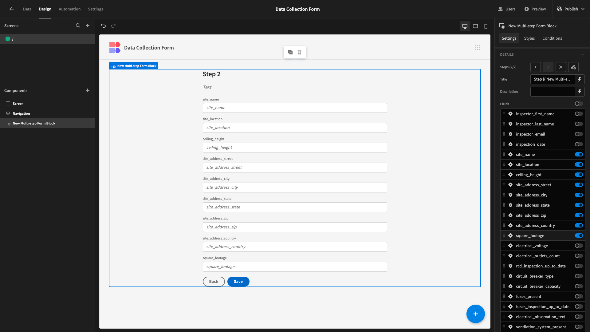 Data Collection Form