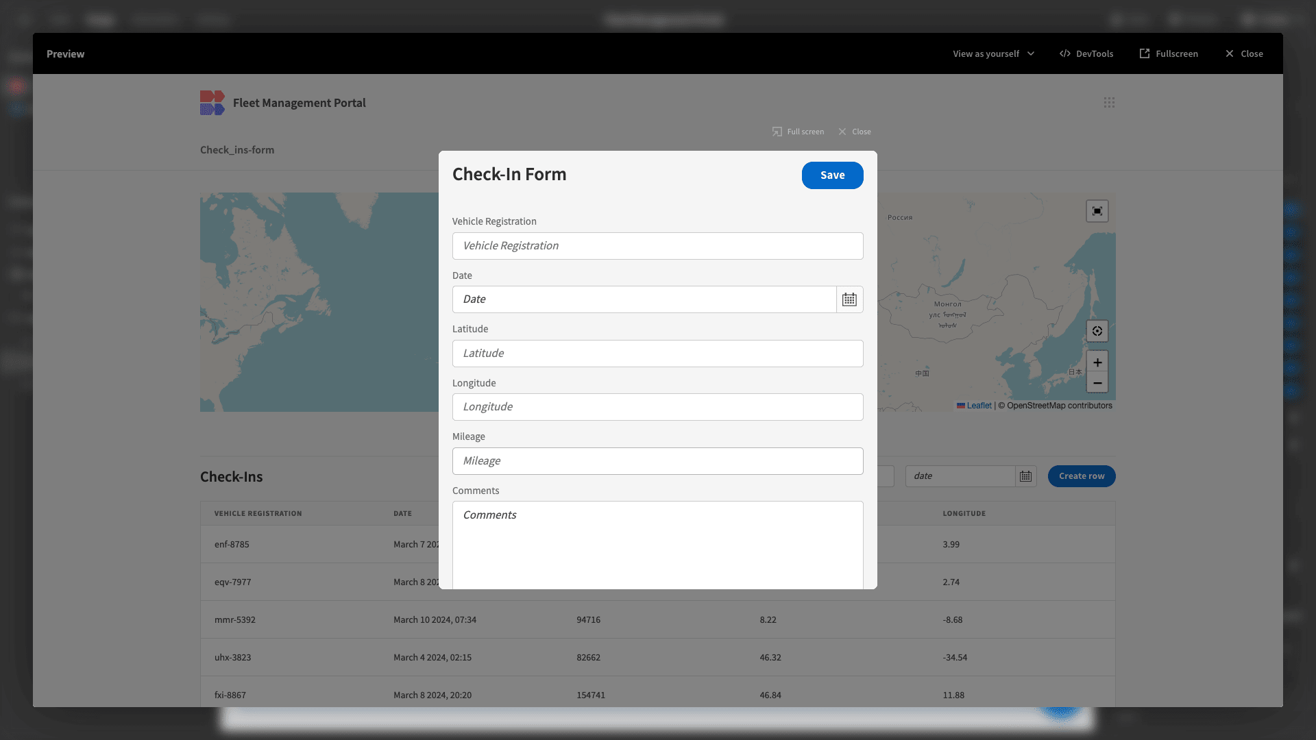 Fleet Management Portal