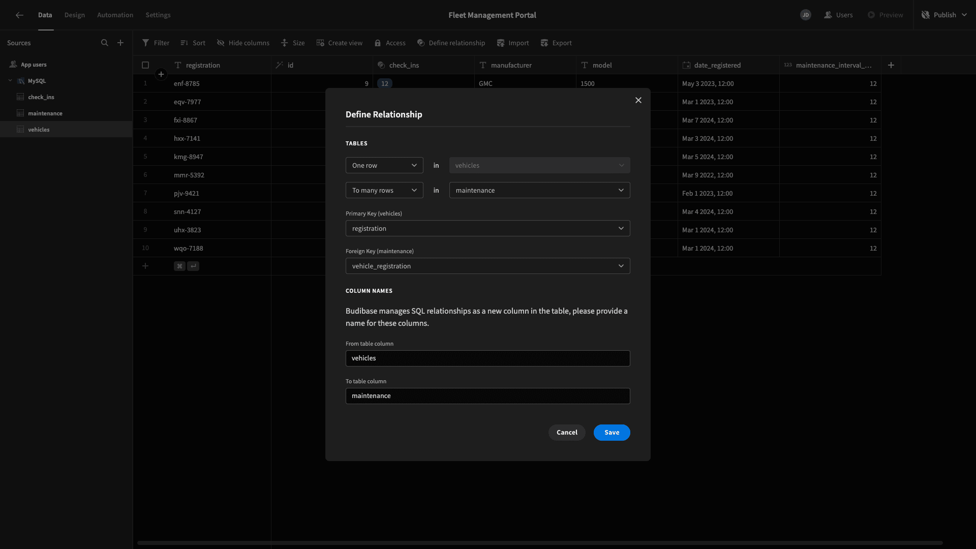 Fleet Management Portal