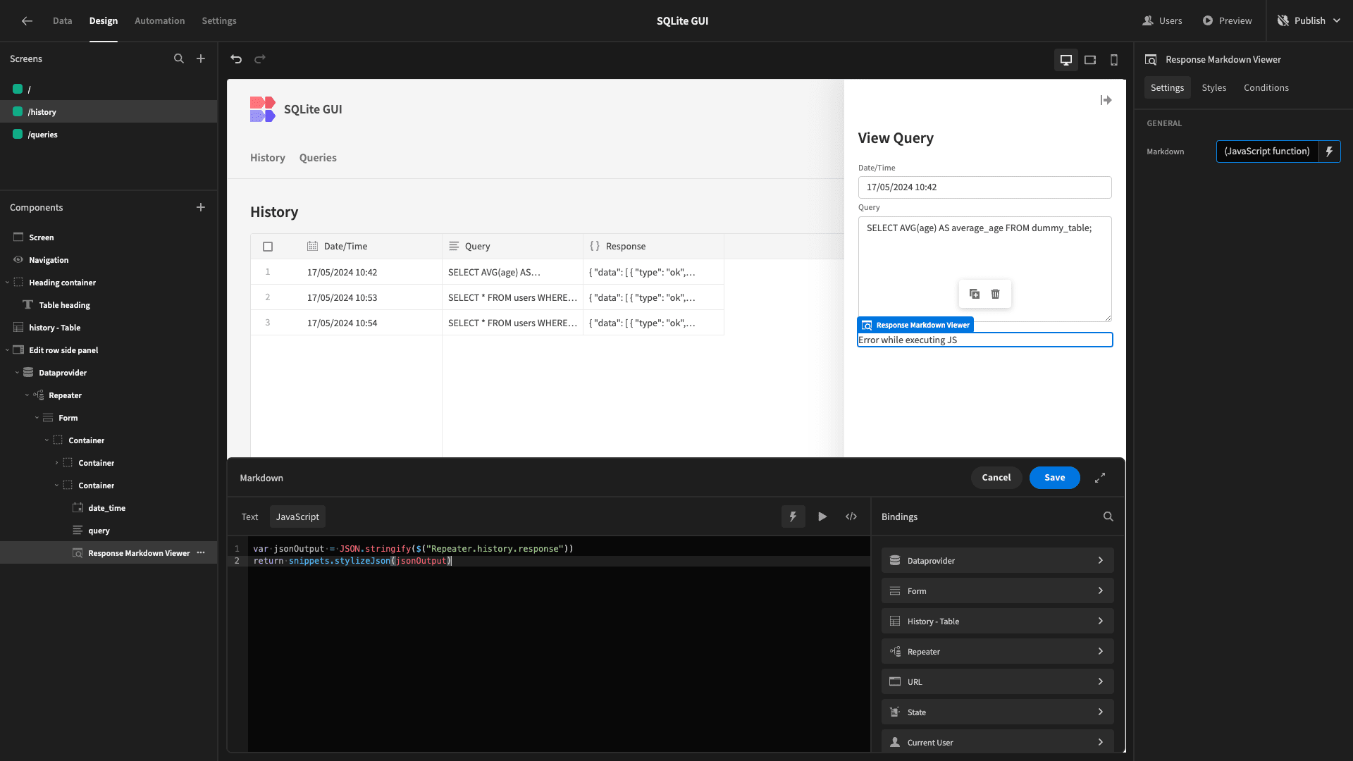 SQLite GUI